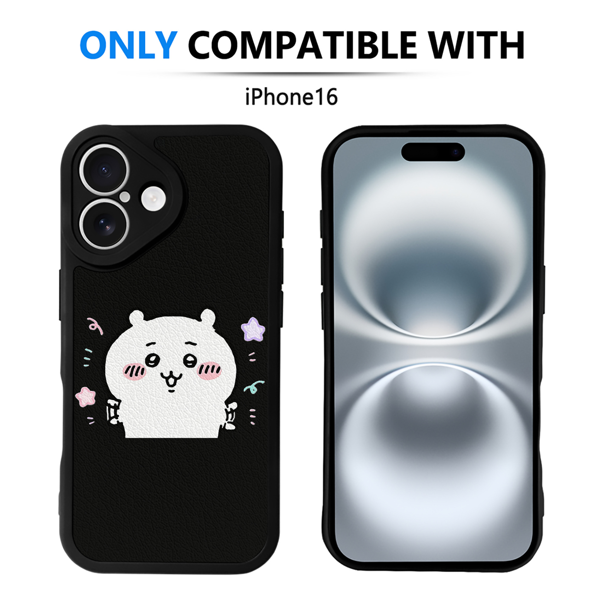 （画像用） ちいかわ ちいかわ Chii-kawa chiikawa 【iPhone 16シリーズ対応】シリコンスマホケース（レザー調） 材質：シリコン